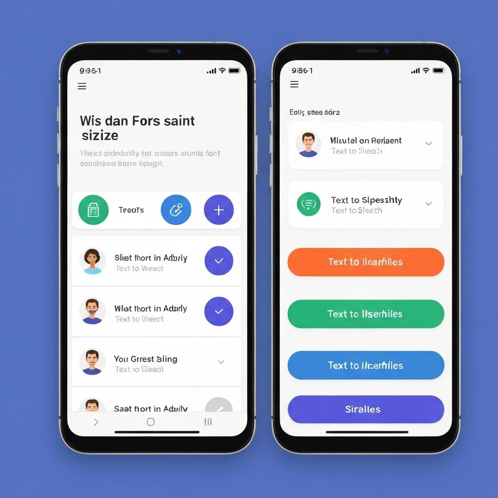 Screenshot of Educational Mobile App